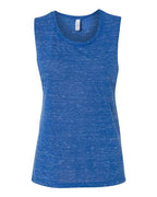 BELLA + CANVAS Women's Flowy Scoop Muscle Tank - True Royal Marble