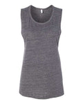 BELLA + CANVAS Women's Flowy Scoop Muscle Tank - Asphalt Slub
