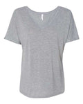 BELLA + CANVAS Women’s Slouchy V-Neck Tee - Athletic Heather