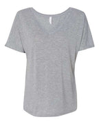 BELLA + CANVAS Women’s Slouchy V-Neck Tee - Athletic Heather