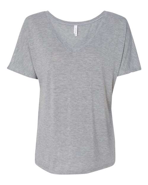 BELLA + CANVAS Women’s Slouchy V-Neck Tee - Athletic Heather