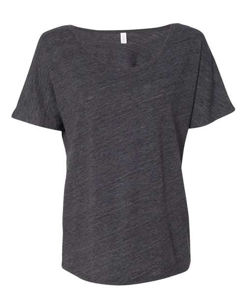 BELLA + CANVAS Women’s Slouchy Tee - Charcoal Black Slub