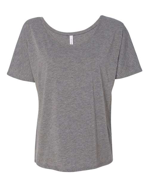 BELLA + CANVAS Women’s Slouchy Tee - Deep Heather Speckled
