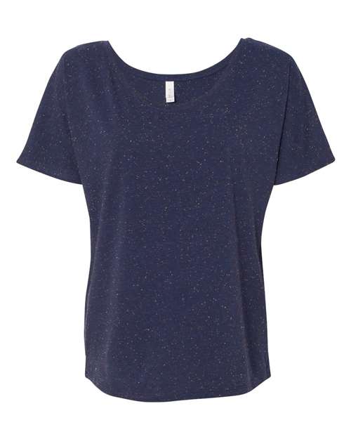 BELLA + CANVAS Women’s Slouchy Tee - Navy Speckled