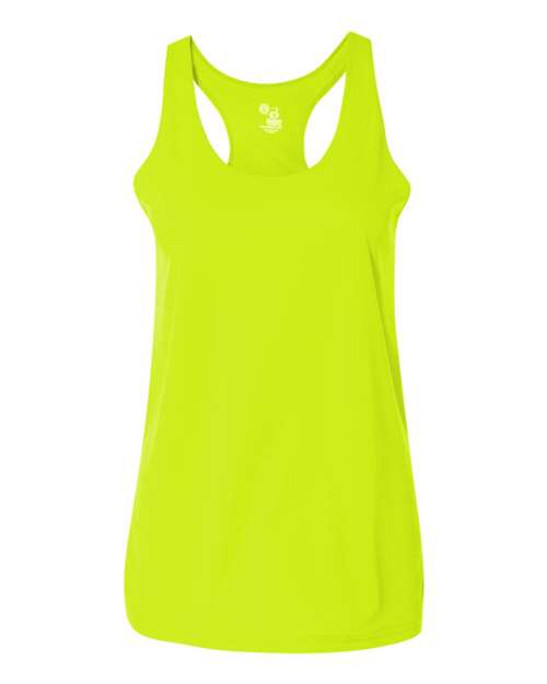 Badger Women’s B-Core Racerback Tank Top - Safety Yellow