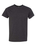 Bayside Unisex USA-Made 50/50 Fine Jersey T-Shirt - Heather Charcoal