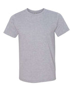 Bayside Unisex USA-Made 50/50 Fine Jersey T-Shirt - Heather Grey