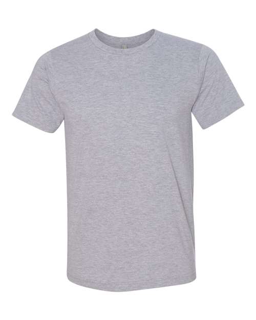 Bayside Unisex USA-Made 50/50 Fine Jersey T-Shirt - Heather Grey