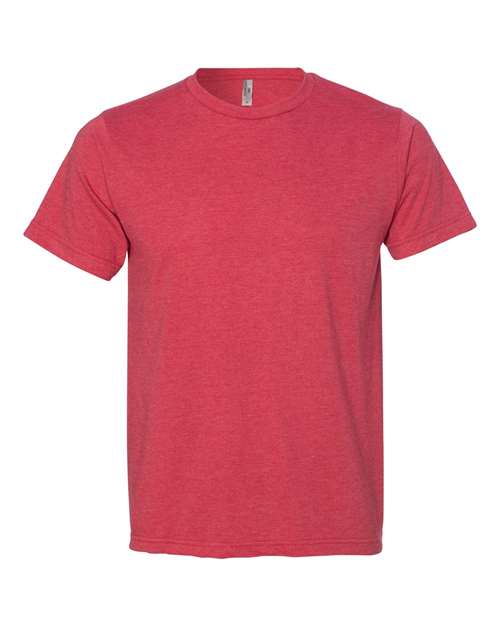 Bayside Unisex USA-Made 50/50 Fine Jersey T-Shirt - Heather Red