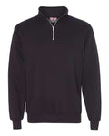 Bayside Unisex USA-Made Quarter-Zip Sweatshirt - Black