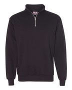 Bayside Unisex USA-Made Quarter-Zip Sweatshirt - Black