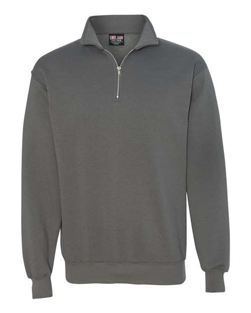 Bayside Unisex USA-Made Quarter-Zip Sweatshirt - Charcoal
