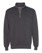 Bayside Unisex USA-Made Quarter-Zip Sweatshirt - Charcoal Heather