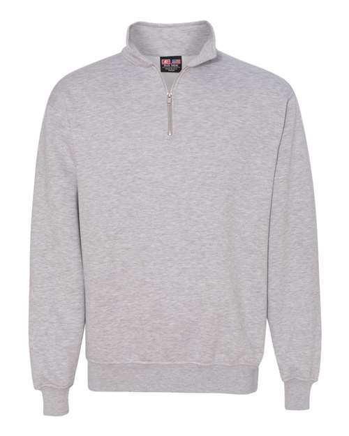 Bayside Unisex USA-Made Quarter-Zip Sweatshirt - Dark Ash