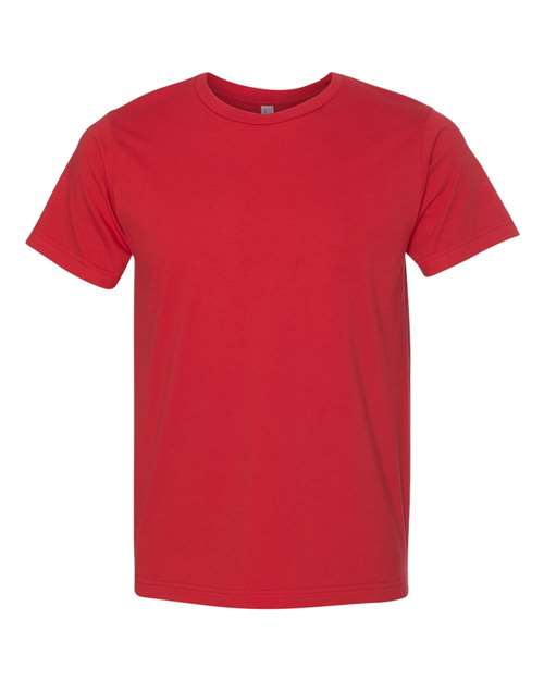 Bayside Unisex USA-Made Fine Jersey T-Shirt - Red
