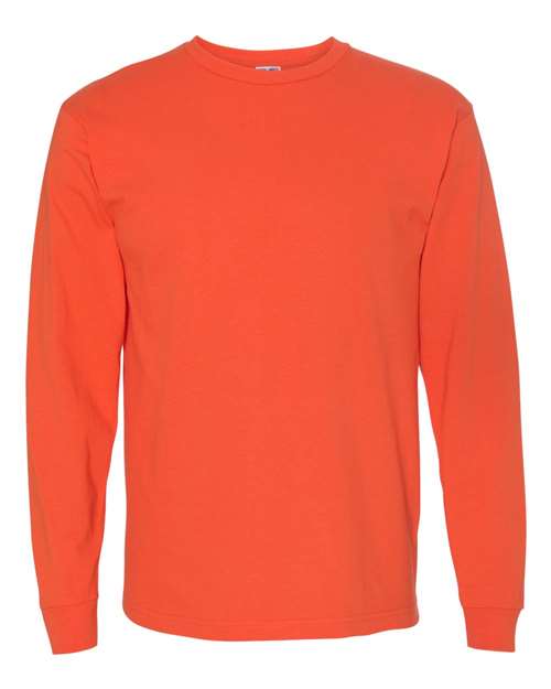 Bayside Unisex USA-Made Long Sleeve T-Shirt - Bright Orange