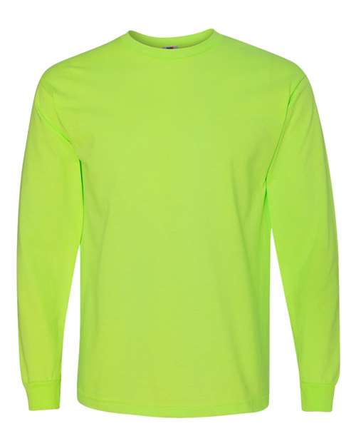 Bayside Unisex USA-Made Long Sleeve T-Shirt - Lime Green