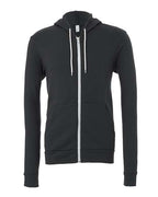BELLA + CANVAS Unisex Sponge Fleece Full-Zip Hoodie Sweatshirt (Part 1 of 3) - Dark Grey