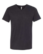 BELLA + CANVAS Unisex Triblend V-Neck Tee - Solid Black Triblend