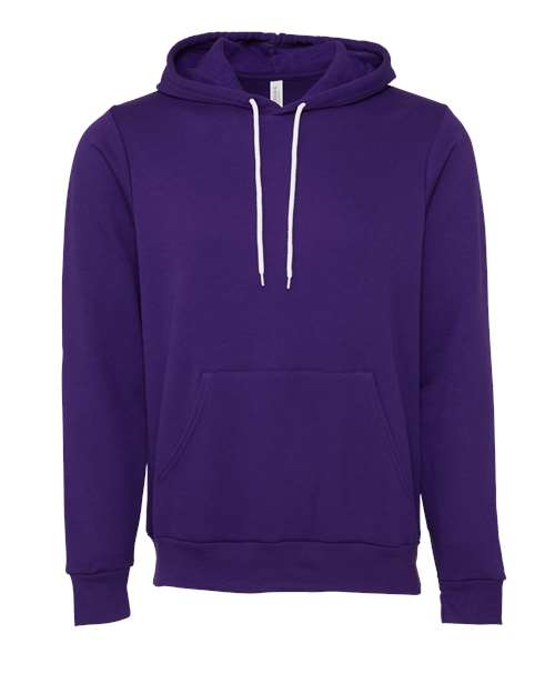 BELLA + CANVAS Unisex Sponge Fleece Hoodie Sweatshirt (Part 4 of 4) - Team Purple