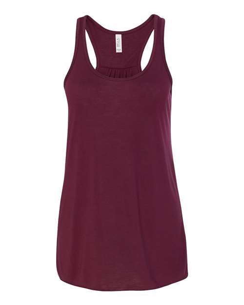 BELLA + CANVAS Women's Flowy Racerback Tank - Maroon