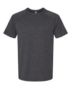 BELLA + CANVAS Men's Heather CVC Raglan Tee - Dark Grey Heather
