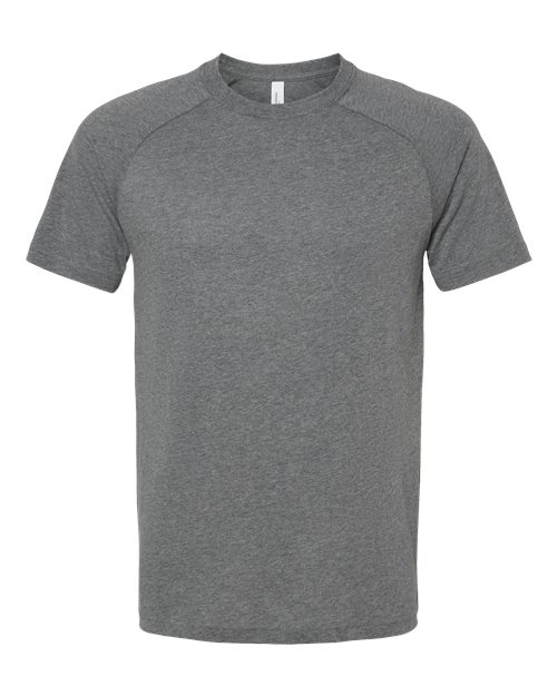 BELLA + CANVAS Men's Heather CVC Raglan Tee - Deep Heather