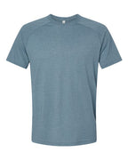 BELLA + CANVAS Men's Heather CVC Raglan Tee - Heather Slate