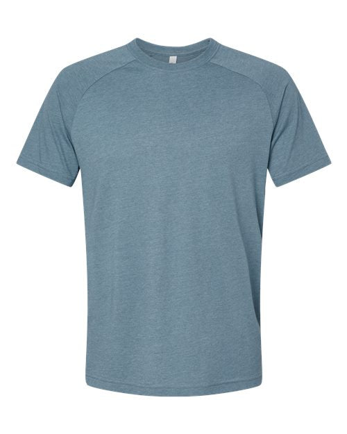 BELLA + CANVAS Men's Heather CVC Raglan Tee - Heather Slate