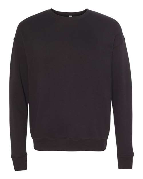 BELLA + CANVAS Unisex Sponge Fleece Drop Shoulder Crewneck Sweatshirt (Part 1 of 2) - Black