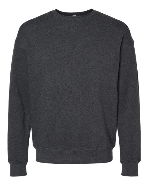 BELLA + CANVAS Unisex Sponge Fleece Drop Shoulder Crewneck Sweatshirt (Part 1 of 2) - Dark Grey Heather