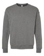 BELLA + CANVAS Unisex Sponge Fleece Drop Shoulder Crewneck Sweatshirt (Part 1 of 2) - Deep Heather