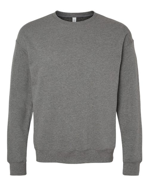 BELLA + CANVAS Unisex Sponge Fleece Drop Shoulder Crewneck Sweatshirt (Part 1 of 2) - Deep Heather