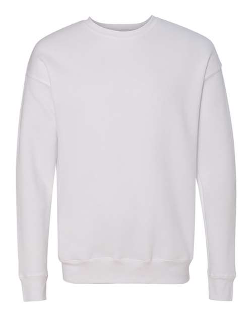 BELLA + CANVAS Unisex Sponge Fleece Drop Shoulder Crewneck Sweatshirt (Part 2 of 2) - White