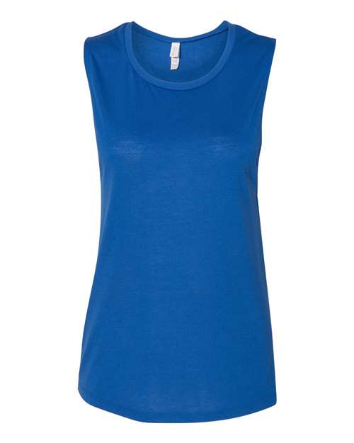 BELLA + CANVAS Women's Flowy Scoop Muscle Tank - True Royal