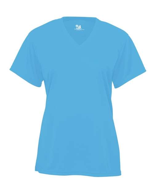 Badger Women’s B-Core V-Neck T-Shirt (Part 1 of 2) - Columbia Blue