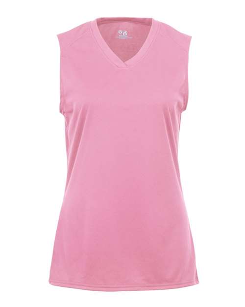 Badger Women's B-Core Sleeveless T-Shirt (Part 1 of 2) - Pink