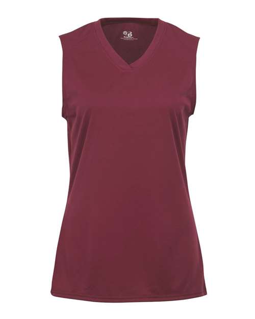 Badger Women's B-Core Sleeveless T-Shirt (Part 1 of 2) - Cardinal
