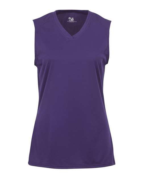 Badger Women's B-Core Sleeveless T-Shirt (Part 1 of 2) - Purple
