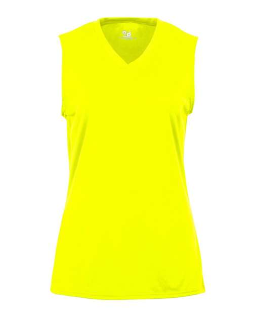 Badger Women's B-Core Sleeveless T-Shirt (Part 2 of 2) - Safety Yellow