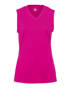 Badger Women's B-Core Sleeveless T-Shirt (Part 1 of 2) - Hot Pink