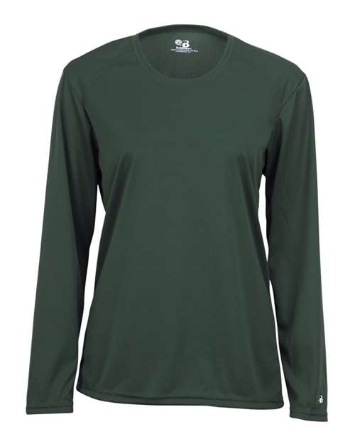 Badger Women's B-Core Long Sleeve T-Shirt (Part 1 of 2) - Forest