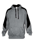 Badger Unisex Saber Hooded Sweatshirt - Oxford/ Black