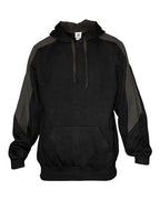 Badger Unisex Saber Hooded Sweatshirt - Black/ Charcoal
