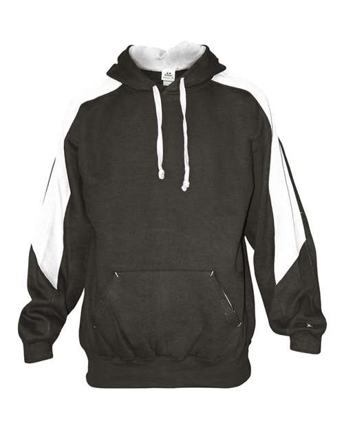 Badger Unisex Saber Hooded Sweatshirt - Charcoal/ White