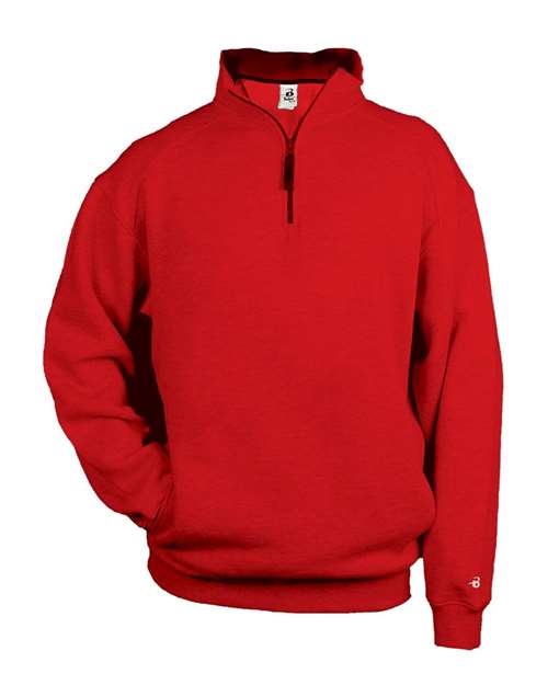 Badger Men's Quarter-Zip Sweatshirt - Red