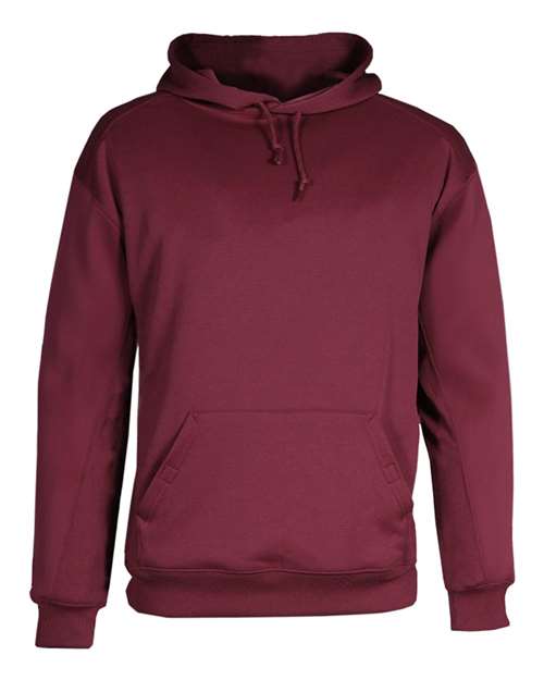 Badger Men's Performance Fleece Hooded Sweatshirt (Part 1 of 2) - Cardinal