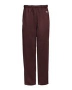 Badger Unisex Performance Fleece Open-Bottom Sweatpants - Maroon