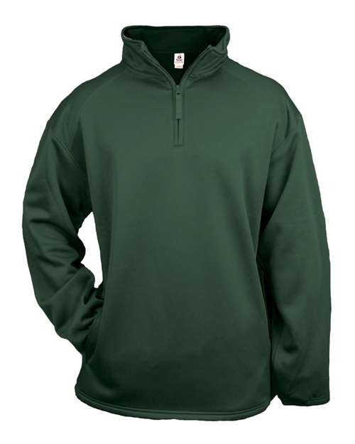 Badger Men's Performance Quarter-Zip Pullover - Forest