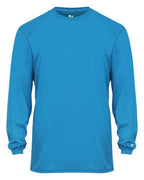 Badger Youth B-Core Long Sleeve T-Shirt - Electric Blue